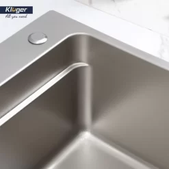Chậu rửa chén Posco 304 Linen dập nổi Kluger KF7850FS Basic