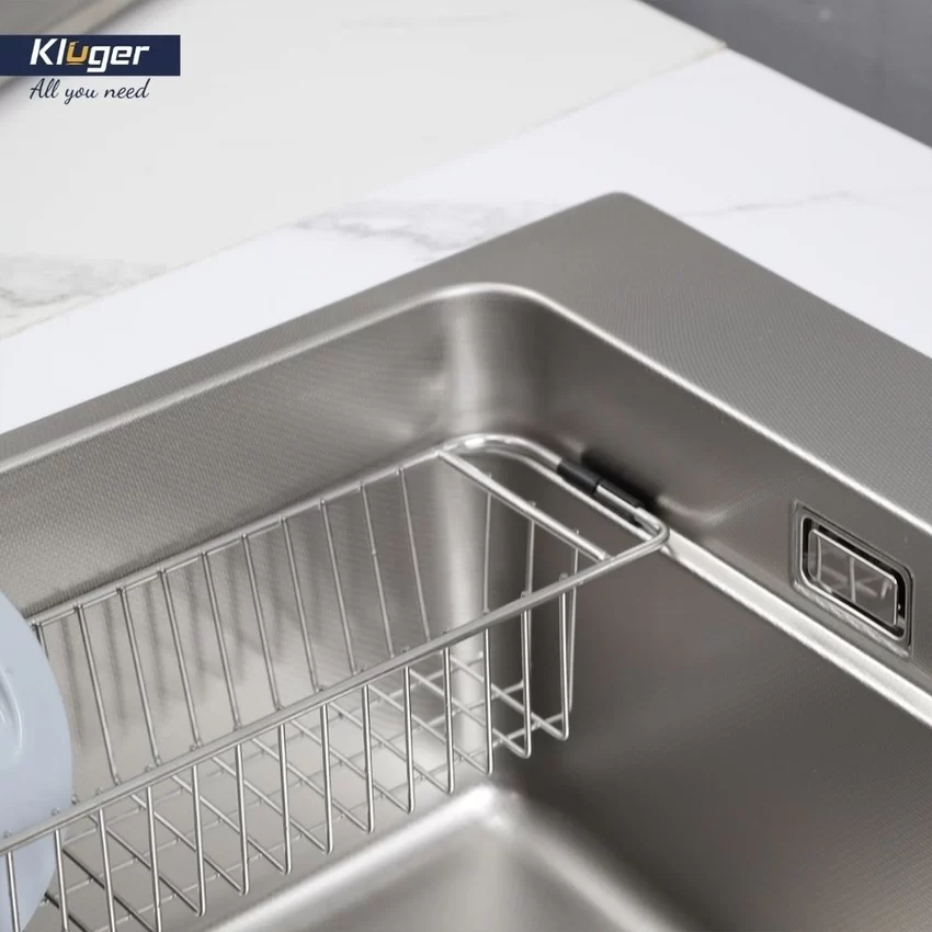 Chậu rửa chén Posco 304 Linen dập nổi Kluger KF7850FS Plus 9 Chậu rửa chén Posco 304 Linen dập nổi Kluger KF7850FS Plus