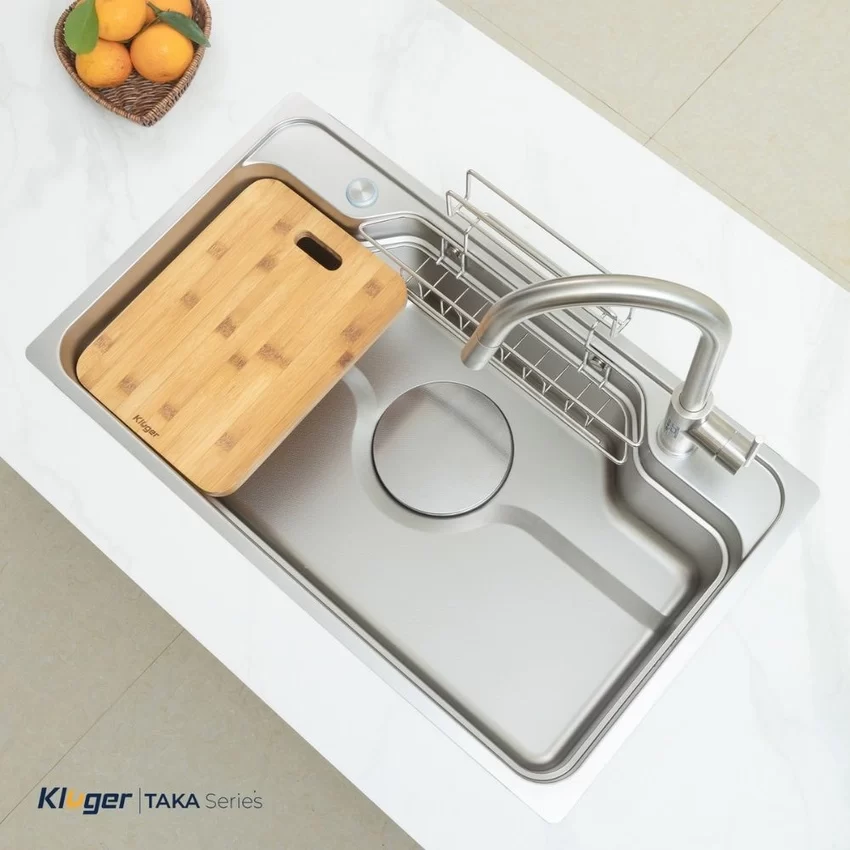 Chậu rửa chén Posco 304 Linen dập nổi Kluger KF8248FS Plus 7 Chậu rửa chén Posco 304 Linen dập nổi Kluger KF8248FS Plus
