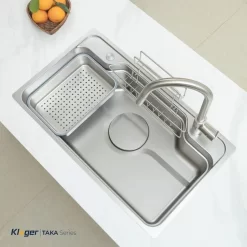 Chậu rửa chén Posco 304 Linen dập nổi Kluger KF8248FS Plus 18 Chậu rửa chén Posco 304 Linen dập nổi Kluger KF8248FS Plus