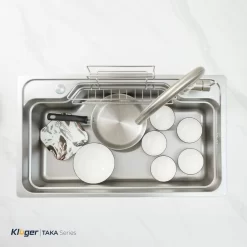 Chậu rửa chén Posco 304 Linen dập nổi Kluger KF8248FS Plus 20 Chậu rửa chén Posco 304 Linen dập nổi Kluger KF8248FS Plus
