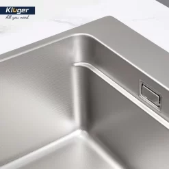 Chậu rửa chén Posco 304 Linen dập nổi Kluger KF8850FS Plus