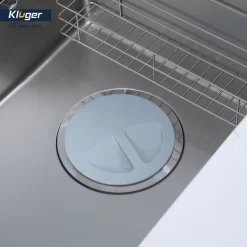 Chậu rửa chén Posco 304 Linen dập nổi Kluger KG7044FS Basic
