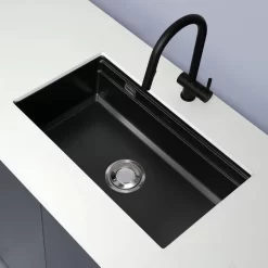 Chậu rửa chén Posco 304 Linen dập nổi Kluger KG7644FB Basic
