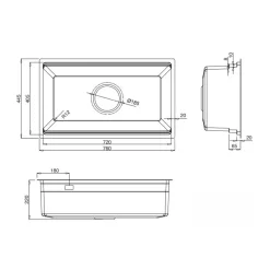 Chậu rửa chén Posco 304 Linen dập nổi Kluger KG7644FS Plus