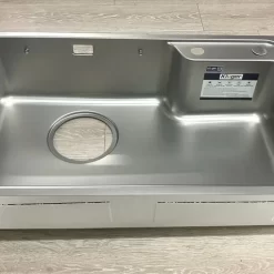 Chậu rửa chén Posco 304 Linen dập nổi Kluger KH8050FS Plus