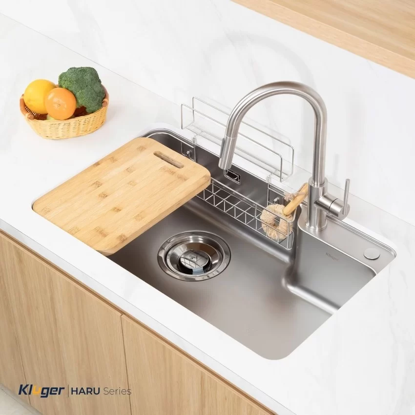 Chậu rửa chén Posco 304 Linen dập nổi Kluger KH8050FS Ulti - SKU: KH8050FS Ulti Chậu rửa chén Posco 304 Linen dập nổi Kluger KH8050FS Ulti