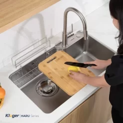 Chậu rửa chén Posco 304 Linen dập nổi Kluger KH8050FS Ulti 13 Chậu rửa chén Posco 304 Linen dập nổi Kluger KH8050FS Ulti