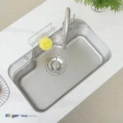 Chậu rửa chén Posco 304 Linen dập nổi Kluger KT7848FS - Basic