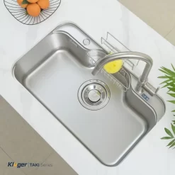 Chậu rửa chén Posco 304 Linen dập nổi Kluger KT7848FS - Basic