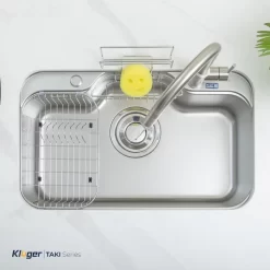 Chậu rửa chén Posco 304 Linen dập nổi Kluger KT7848FS - Plus 13 Chậu rửa chén Posco 304 Linen dập nổi Kluger KT7848FS - Plus