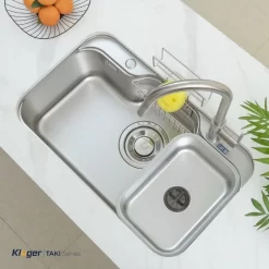 Chậu rửa chén Posco 304 Linen dập nổi Kluger KT7848FS - Plus 15 Chậu rửa chén Posco 304 Linen dập nổi Kluger KT7848FS - Plus