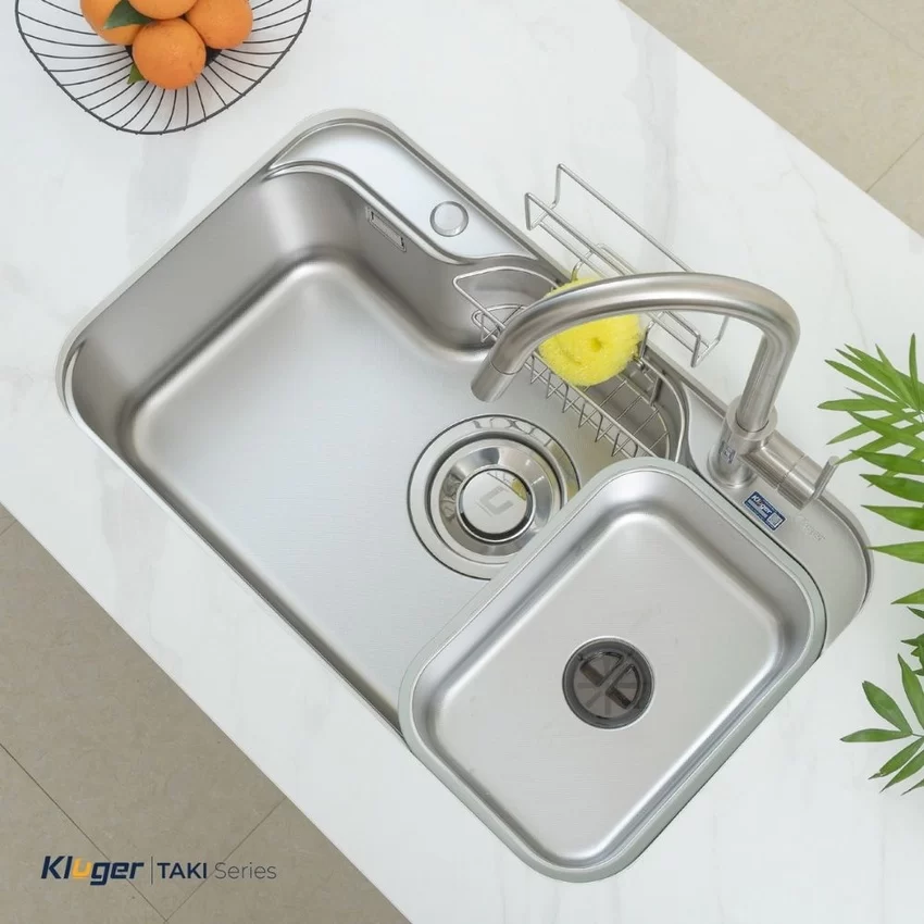 Chậu rửa chén Posco 304 Linen dập nổi Kluger KT7848FS - Plus 8 Chậu rửa chén Posco 304 Linen dập nổi Kluger KT7848FS - Plus