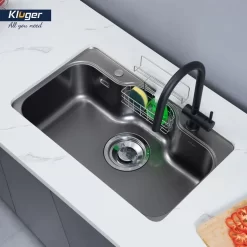 Chậu rửa chén Posco 304 Linen dập nổi Kluger KT8050FB – S80