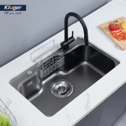 Chậu rửa chén Posco 304 Linen dập nổi Kluger KT8050FB – S80