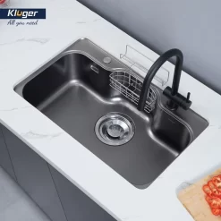 Chậu rửa chén Posco 304 Linen dập nổi Kluger KT8050FB – S80