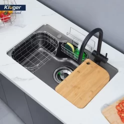 Chậu rửa chén Posco 304 Linen dập nổi Kluger KT8050FB – S80 Plus