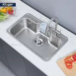 Chậu rửa chén Posco 304 Linen dập nổi Kluger KT8050FS – S80