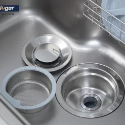 Chậu rửa chén Posco 304 Linen dập nổi Kluger KT8050FS – S80