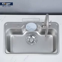 Chậu rửa chén Posco 304 Linen dập nổi Kluger KT8050FS – S80