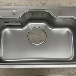Chậu rửa chén Posco 304 Linen dập nổi Kluger KT8050FS – S80 Plus