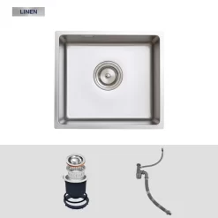 Chậu rửa chén Posco 304 Linen dập nổi Kluger KU5044FS Basic