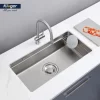 Chậu rửa chén Posco 304 Linen dập nổi Kluger KU7844FS Basic
