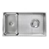 Chậu rửa chén Posco 304 Linen dập nổi Kluger KY7545FS Plus