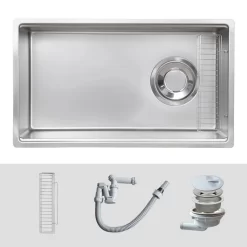 Chậu rửa chén Posco 304 Linen dập nổi Kluger KY7545FS – S75