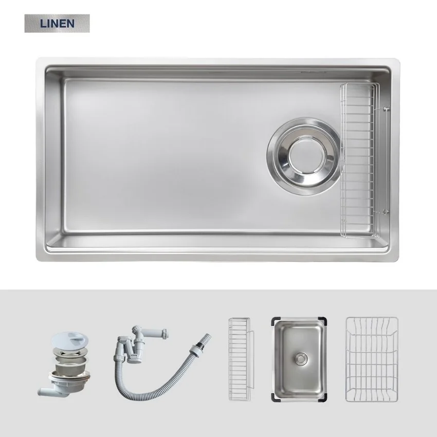Chậu rửa chén Posco 304 Linen dập nổi Kluger KY8045FS Plus Chậu rửa chén Posco 304 Linen dập nổi Kluger KY8045FS Plus