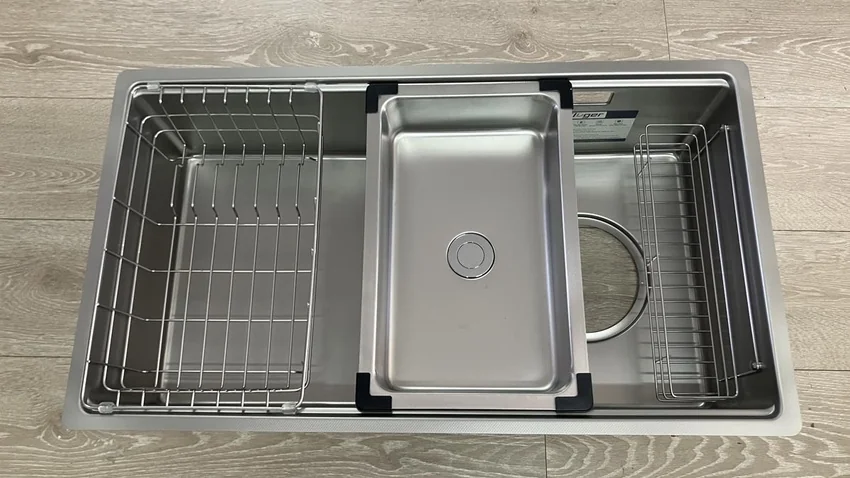 Chậu rửa chén Posco 304 Linen dập nổi Kluger KY8045FS Plus 7 Chậu rửa chén Posco 304 Linen dập nổi Kluger KY8045FS Plus