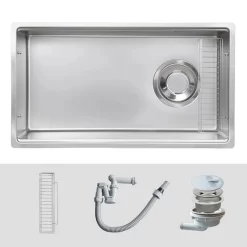 Chậu rửa chén Posco 304 Linen dập nổi Kluger KY8045FS – S80