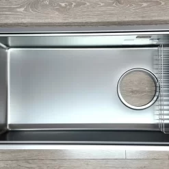 Chậu rửa chén Posco 304 Linen dập nổi Kluger KY8045FS – S80
