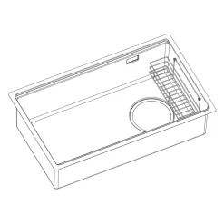 Chậu rửa chén Posco 304 Linen dập nổi Kluger KY8045FS – S80