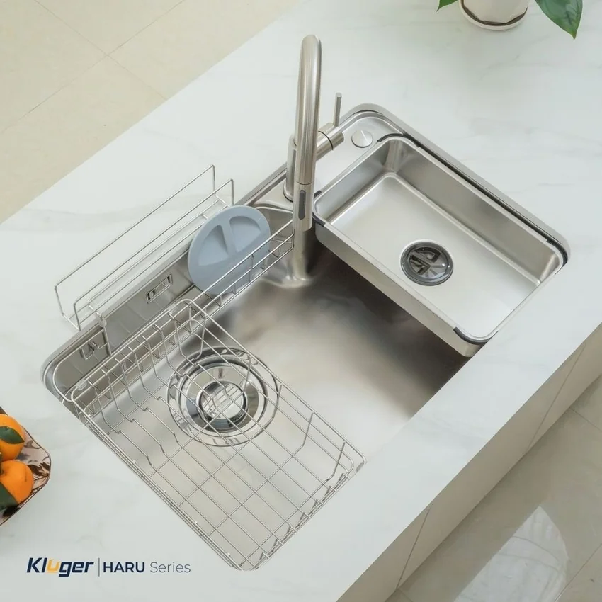 Chậu rửa chén Posco 304 Satin trơn Kluger KH8050ST Plus 20 Chậu rửa chén Posco 304 Satin trơn Kluger KH8050ST Plus - SKU KH8050ST Plus
