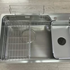 Chậu rửa chén Posco 304 Satin trơn Kluger KH8050ST Plus