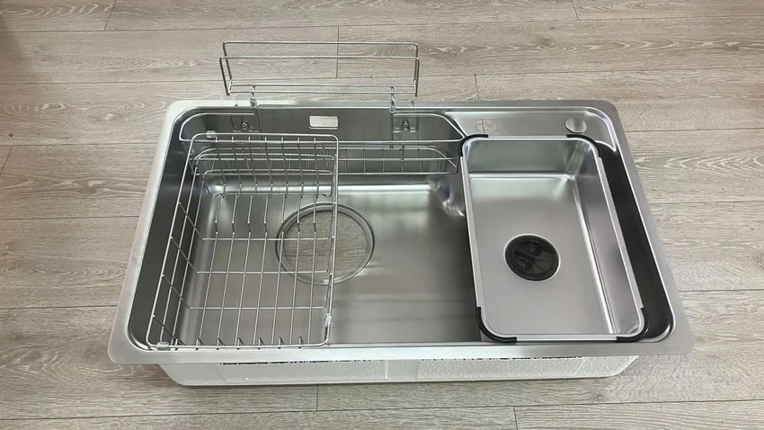 Chậu rửa chén Posco 304 Satin trơn Kluger KH8050ST Plus 22 Chậu rửa chén Posco 304 Satin trơn Kluger KH8050ST Plus - SKU KH8050ST Plus