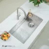 Chậu rửa chén Posco 304 Satin trơn Kluger KY8045ST Plus