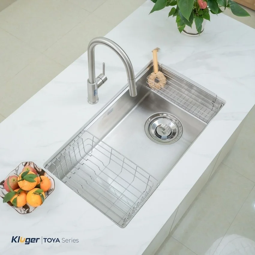 Chậu Rửa Chén Posco 304 Satin Trơn Kluger KY8045ST Plus Chậu Rửa Chén Posco 304 Satin Trơn Kluger KY8045ST Plus