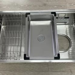 Chậu rửa chén Posco 304 Satin trơn Kluger KY8045ST Plus 14 Chậu rửa chén Posco 304 Satin trơn Kluger KY8045ST Plus