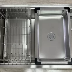 Chậu rửa chén Posco 304 Satin trơn Kluger KY8045ST Plus 15 Chậu rửa chén Posco 304 Satin trơn Kluger KY8045ST Plus