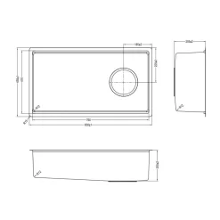 Chậu rửa chén Posco 304 Satin trơn Kluger KY8045ST Plus 21 Chậu rửa chén Posco 304 Satin trơn Kluger KY8045ST Plus