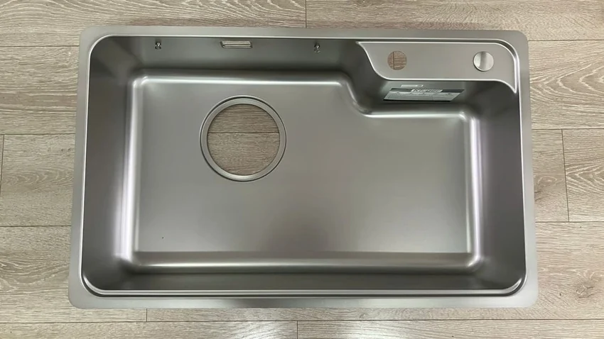Chậu rửa chén Posco 304 Super Linen dập nổi Kluger KH8050SL Plus Chậu rửa chén Posco 304 Super Linen dập nổi Kluger KH8050SL Plus - 2