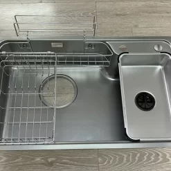 Chậu rửa chén Posco 304 Super Linen dập nổi Kluger KH8050SL Plus 12 Chậu rửa chén Posco 304 Super Linen dập nổi Kluger KH8050SL Plus