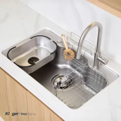 Chậu rửa chén Posco 304 Super Linen dập nổi Kluger KT8050SL Plus