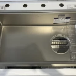 Chậu rửa chén Posco 304 Super Linen dập nổi Kluger KY7545SL Basic