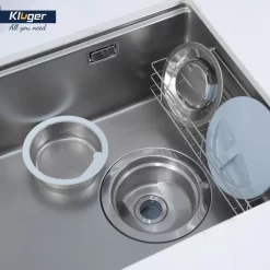 Chậu rửa chén Posco 304 Super Linen dập nổi Kluger KY8045SL Plus