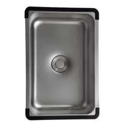Chậu rửa nhỏ phụ Inox 304 Linen chống xước Kluger KSWB - 401FS