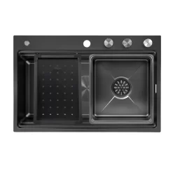 Chậu rửa nhỏ phụ Inox 304 Linen chống xước Kluger KSWB - 403FB