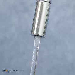 Vòi chậu bếp KLUGER KLF0031S / KLF0031SC nóng lạnh dây rút NOVA